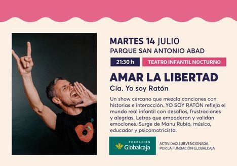La compañía ‘Yo soy Ratón’ lleva mañana al Parque San Antonio Abad una propuesta de teatro musical para toda la familia