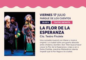 El Parque de los Cuentos se llena mañana de fantasía con el espectáculo familiar ‘ La flor de la esperanza’