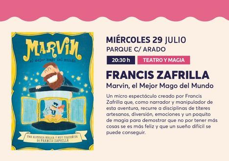 Una nueva propuesta escénica enriquecerá mañana la programación de Verano Cultural con teatro y magia para el público familiar