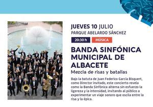 La Banda Sinfónica Municipal y Sex Museum protagonizan una doble cita musical gratuita dentro del Verano Cultural 2025 para disfrutar de la música sinfónica y el mejor rock