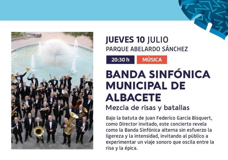 La Banda Sinfónica Municipal y Sex Museum protagonizan una doble cita musical gratuita dentro del Verano Cultural 2025 para disfrutar de la música sinfónica y el mejor rock