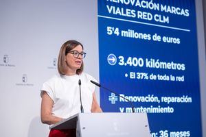 El Gobierno de García-Page invertirá casi 5,4 millones de euros en renovar las marcas viales del 40 por ciento de la red de carreteras regional