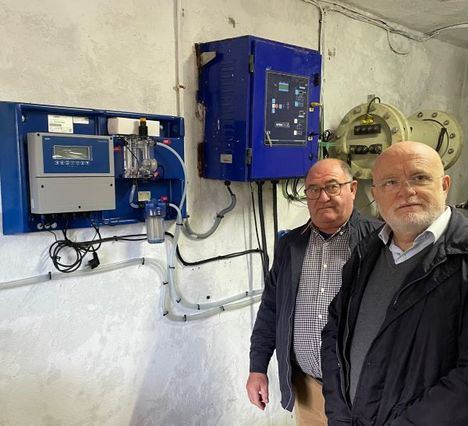 La Junta impermeabiliza el depósito de la red de agua potable de Bienservida para reducir hasta un 20 por ciento de pérdidas