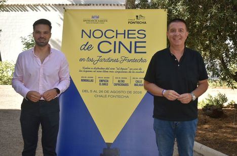 La Diputación de Albacete vuelve a convertir los Jardines del Chalé Fontecha en un gran cine de verano acercando la cultura a la ciudadanía
