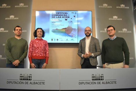 Corral-Rubio, Higueruela y Pétrola acogen, del 31 de enero al 2 de febrero, el II Festival Comarcal de las Aves aspirando a convertirse en un referente ornitológico en el sureste español con el apoyo de la Diputación