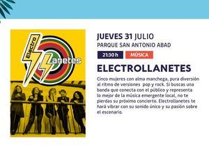 El Parque San Antonio Abad se llena de ritmo y talento local con el concierto de Electrollanetes este jueves