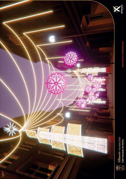 El Ayuntamiento avanza en una novedosa y espectacular iluminación de la Calle Ancha para la próxima Navidad, que se prolongará hasta la calle del Tinte