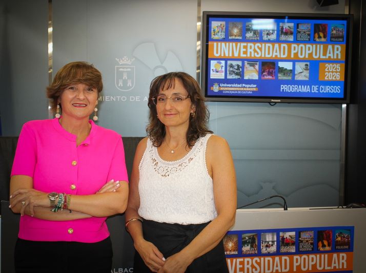 Elena Serrallé destaca que los cursos largos de la Universidad Popular 2025/2026 contienen más de quince áreas formativas y reafirma su papel como “motor de transformación social”