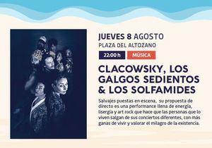 El Verano Cultural de Albacete finaliza este jueves con Clacowsky, Los Galgos Sedientos y Las Solfamidas