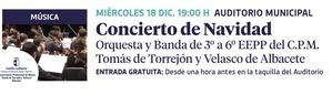 El Auditorio Municipal de Albacete acoge este miércoles un concierto gratuito de la Orquesta y Banda del Conservatorio