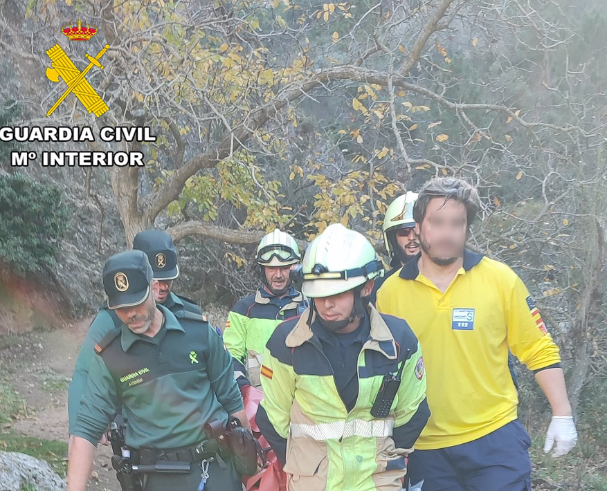 La Guardia Civil de Albacete rescata a una persona que sufrió una caída mientras hacía senderismo en Bogarra