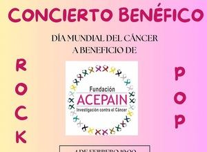 El concierto a beneficio de Acepain por el Día del Cáncer se llevará a cabo en el Auditorio de Albacete el 4 de febrero