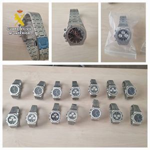 Guardia Civil interviene relojes de gama alta falsificados por valor de 240.000 euros en Albacete