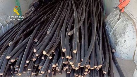 Cae un grupo delictivo con 3 detenidos por robar hasta 63 kms de cable de cobre en Murcia, Alicante y Albacete