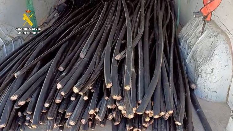Cae un grupo delictivo con 3 detenidos por robar hasta 63 kms de cable de cobre en Murcia, Alicante y Albacete