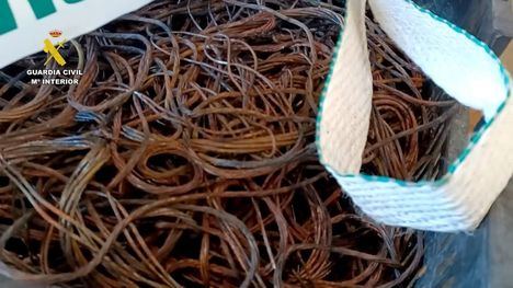 La Guardia Civil desarticula un grupo dedicado al robo de cobre en localidades de Alicante y Albacete