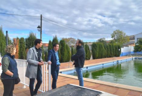 Cabañero supervisa diversas mejoras acometidas en San Pedro con más de 115.000 euros invertidos por la Diputación de Albacete