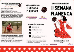 Arranca la II Semana Flamenca con un variado programa de actividades formativas y artísticas