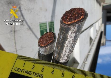 La Guardia Civil de Albacete investiga a tres personas por el robo y hurto de cable de cobre