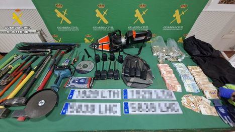 La Guardia Civil de Albacete desarticula una organización criminal especializada en robos en sucursales bancarias y salones de juego