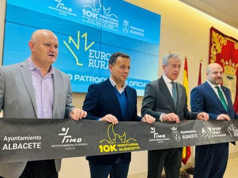 Eurocaja Rural será patrocinador oficial de la 10K Nocturna, y el alcalde agradece la implicación de las empresas en los grandes eventos deportivos
