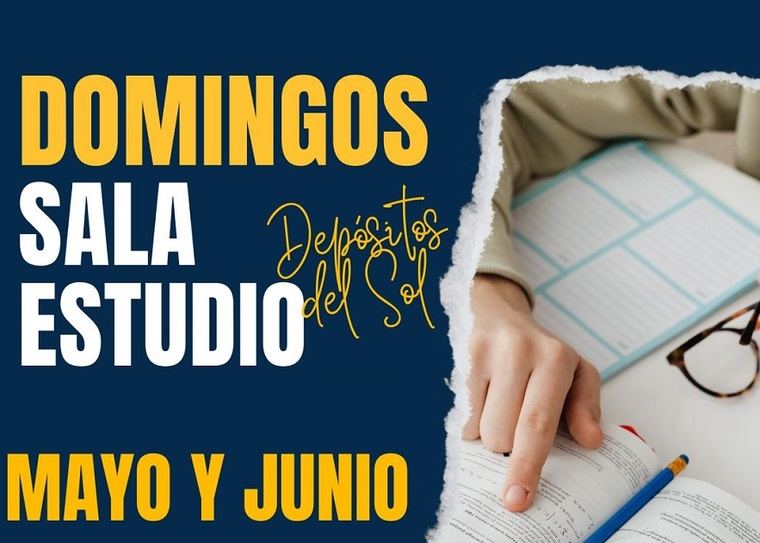La sala de estudio de los Depósitos del Sol abrirá sus puertas los próximos domingos
