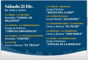 La programación de Navidad Cultural de Albacete incluye este fin de semana folclore, aguilanderos y el show de Revolver