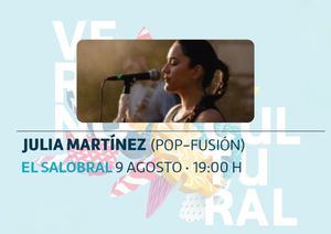Julia Martínez llevará su pop-fusión al corazón de El Salobral en una noche para celebrar la música local