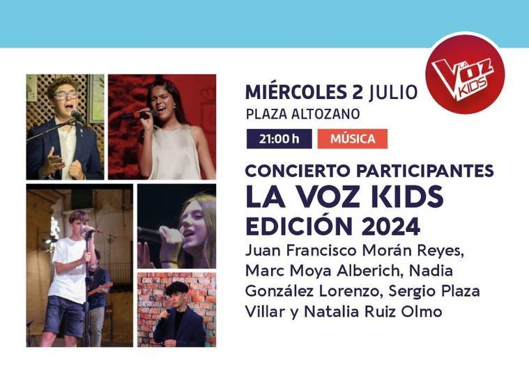 La Plaza del Altozano será escenario del talento juvenil de “La Voz Kids”
