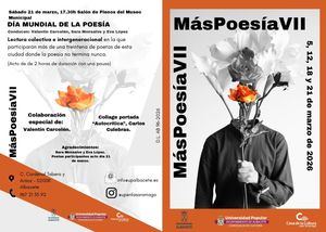 Elena Serrallé sostiene que la VII edición del Ciclo Más Poesía VII reafirma la apuesta dedicida del Ayuntamiento por la palabra, la creación literaria y la participación cultural