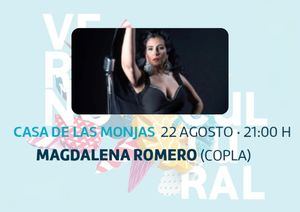 Magdalena Romero actúa en Casa de las Monjas con un recital de canción española abierto al público