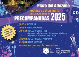 El Ayuntamiento de Albacete impulsa las Precampanadas como una gran cita cultural y juvenil que llenará, un año más, de música y participación la Plaza del Altozano