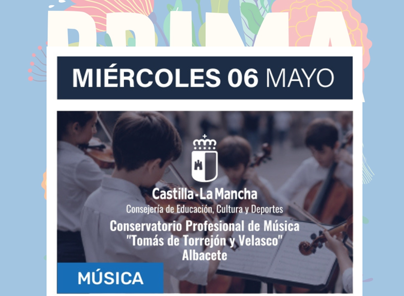 La Primavera Cultural lleva mañana la música del Conservatorio Profesional de Música ‘Tomás de Torrejón y Velasco’ a la Plaza del Altozano con un concierto abierto al público