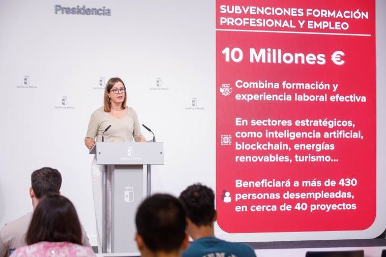 El Gobierno de Castilla-La Mancha destina más de 10 millones de euros a impulsar la formación y el empleo desde las propias empresas