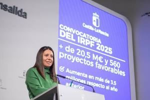 Castilla-La Mancha alcanza cifras históricas en la convocatoria del IRPF 2025, con más de 20,5 millones y 560 proyectos sociales aprobados