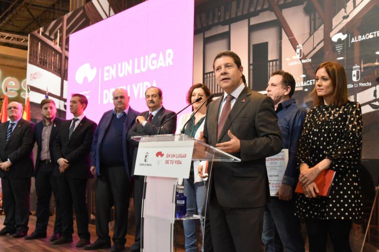 Page inaugura este miércoles el estand institucional de Castilla-La Mancha en la 38 edición de Fitur