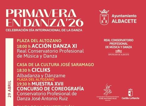 La ciudad se convierte mañana en escenario de la danza con una programación que llenará de movimiento y cultura distintos espacios