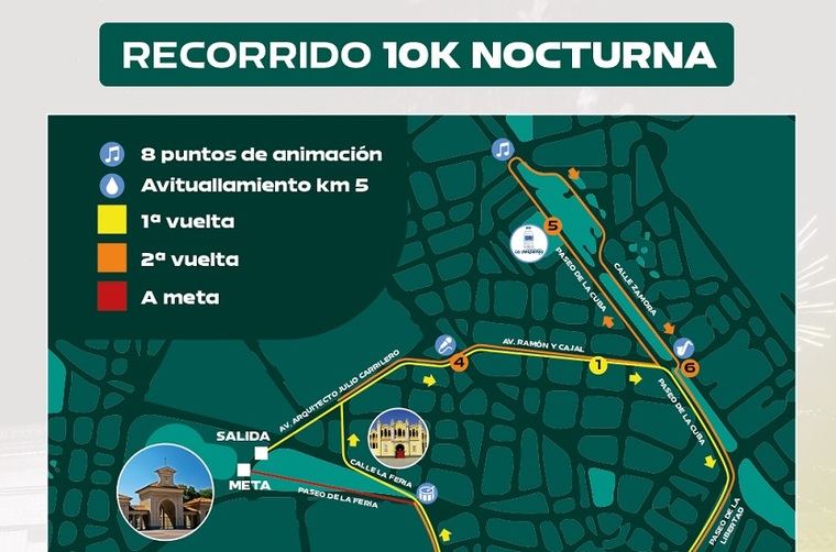 El Ayuntamiento efectuará varios cortes de tráfico para garantizar la seguridad y lucimiento de la IV edición de la 10K Nocturna