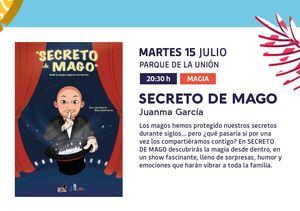 El Parque de la Unión acoge ‘Secreto de Mago’, un show familiar dentro del Verano Cultural 2025