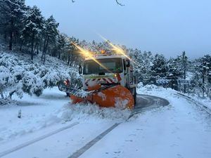 La Junta ha empleado 185 toneladas de sal para paliar los efectos del paso de la Borrasca Ingrid por las carreteras de la provincia